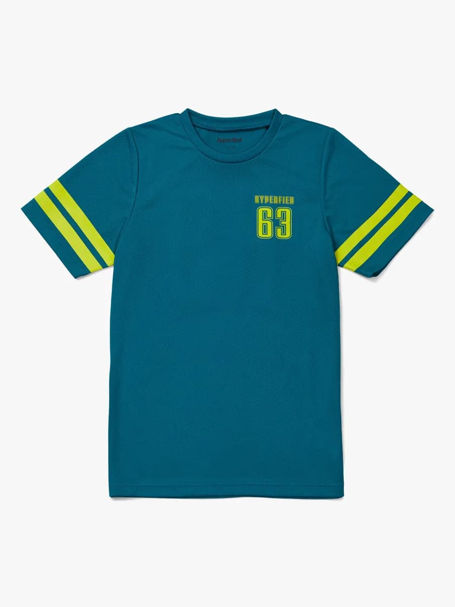 Hyperfied Back Logo T-Shirt, Harbor Blue 86-92