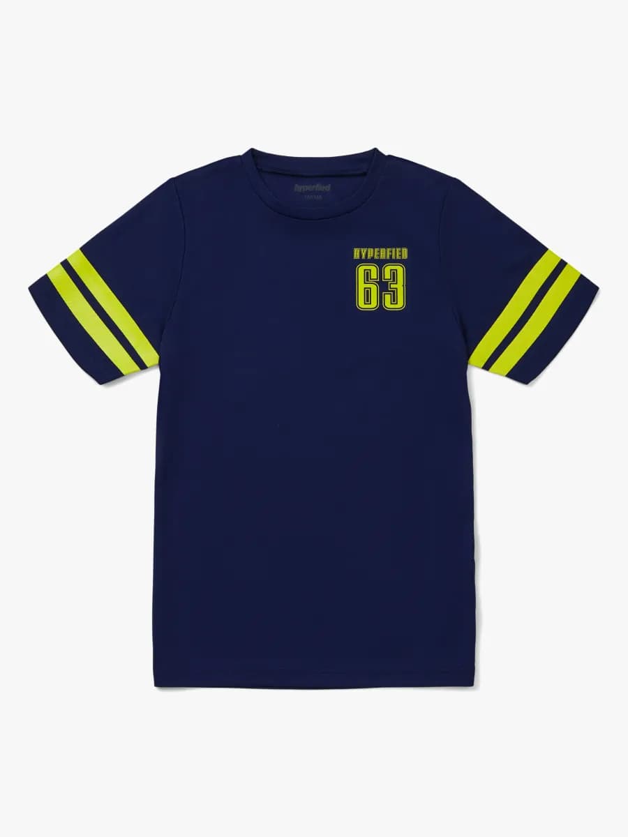 Hyperfied Back Logo T-Shirt, Medieval Blue 86-92