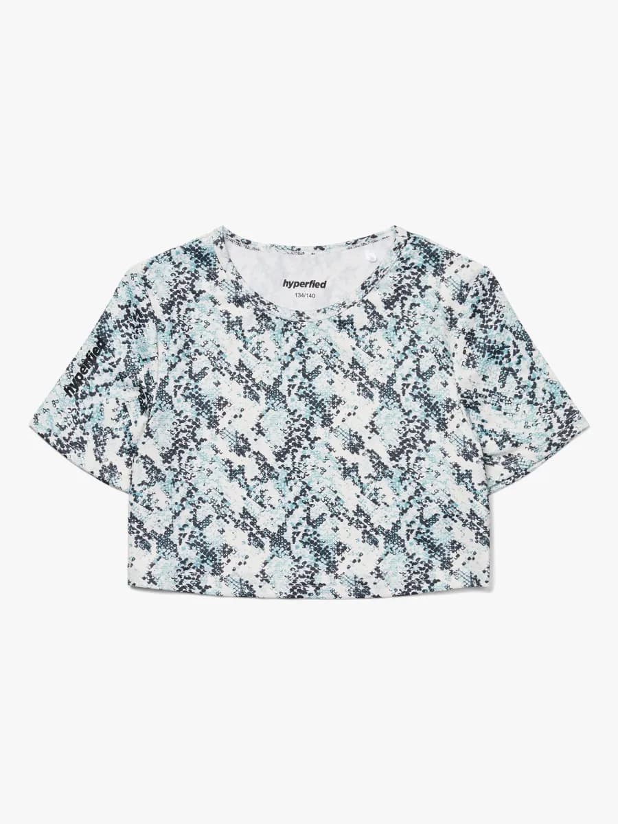 Hyperfied Crop Logo Top, Snake 134-140