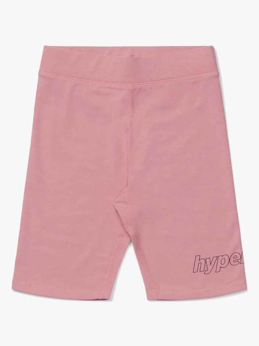 Hyperfied Jersey Logo Biker Shorts, Blush 110-116