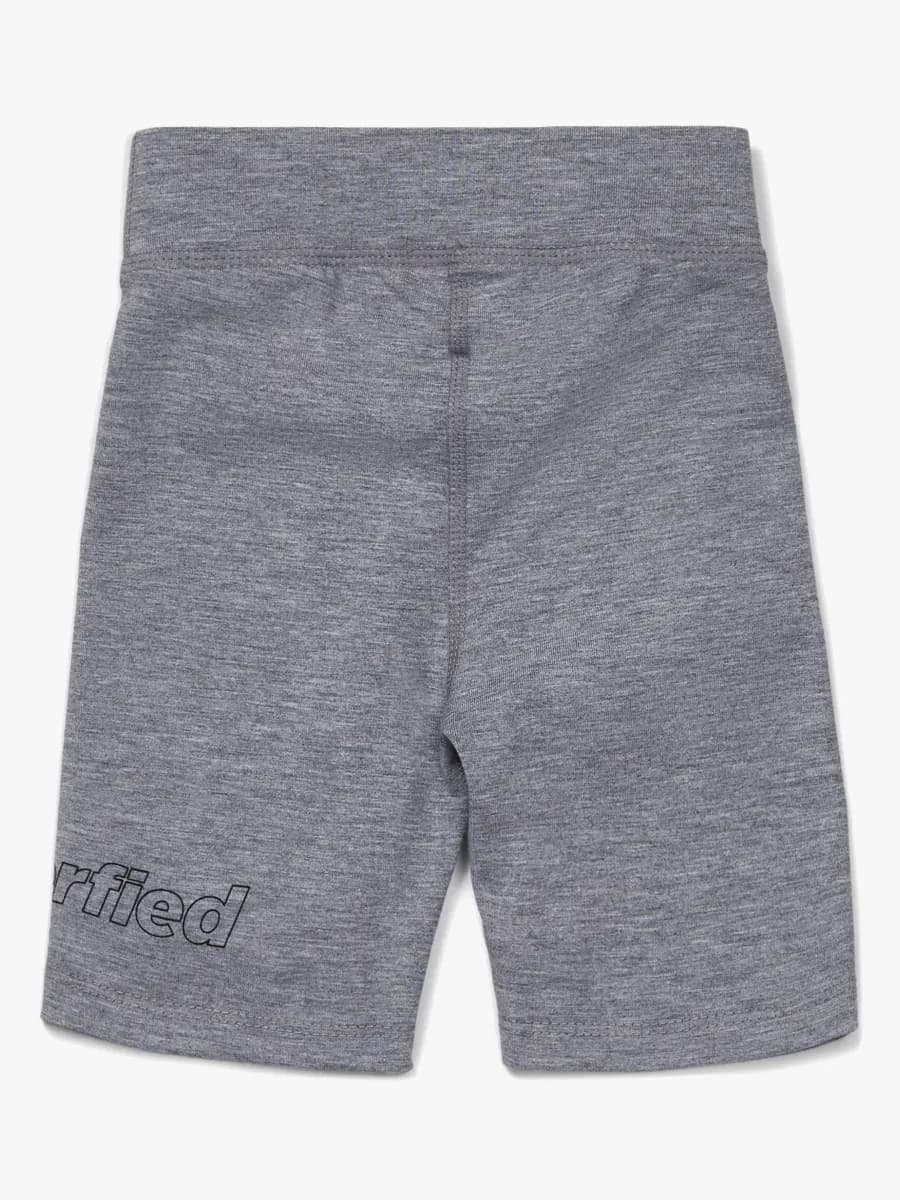 Hyperfied Jersey Logo Biker Shorts, Grey Melange 134-140
