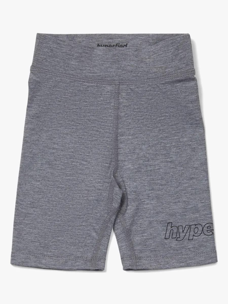 Hyperfied Jersey Logo Biker Shorts, Grey Melange 134-140