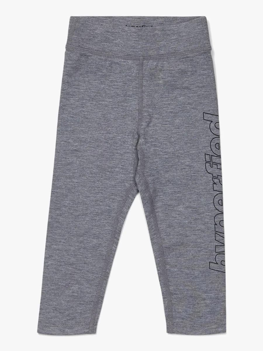 Hyperfied Jersey Logo Tights, Grey Melange 110-116