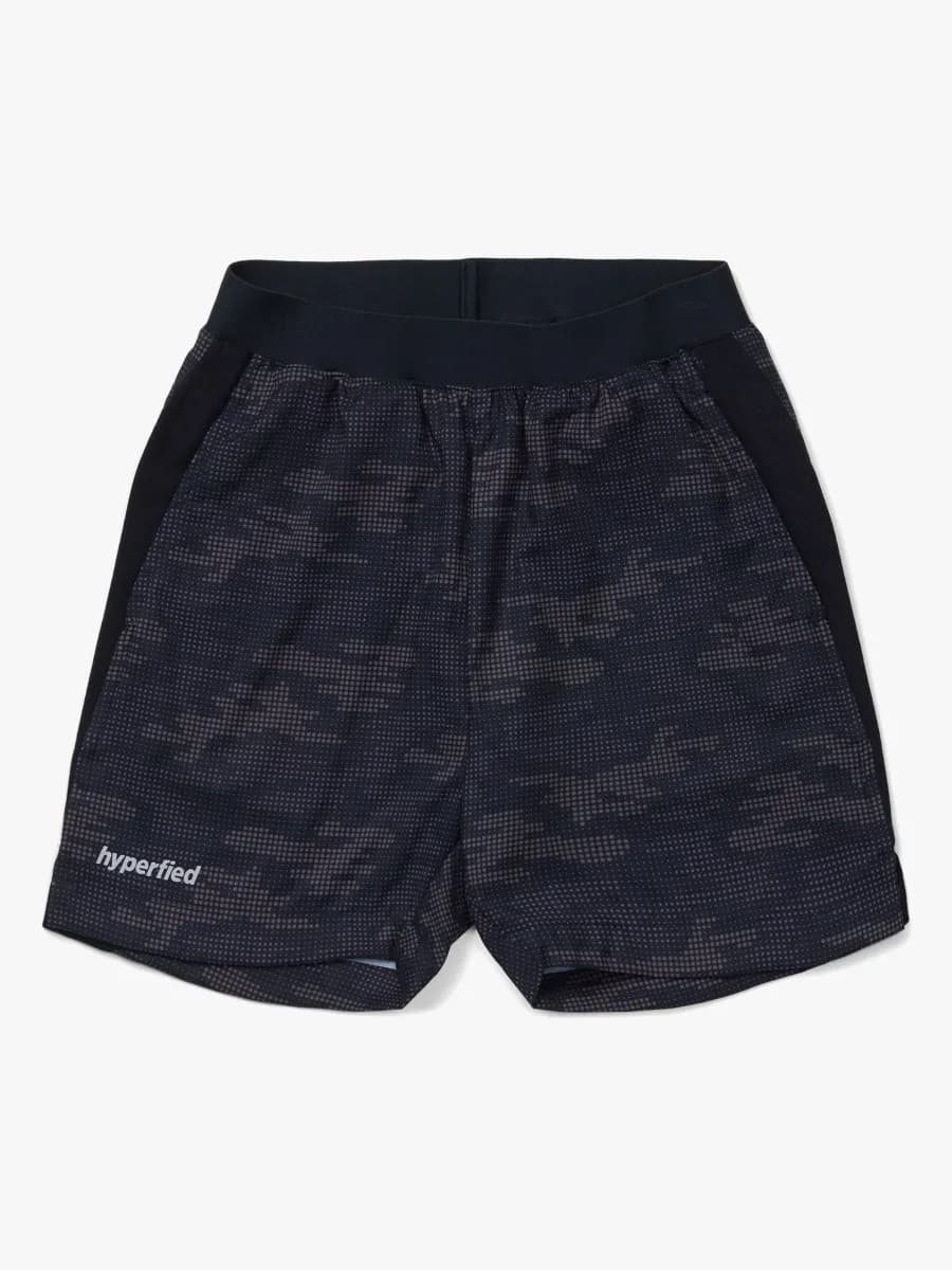 Hyperfied Mesh Shorts, Grey Camo 110-116