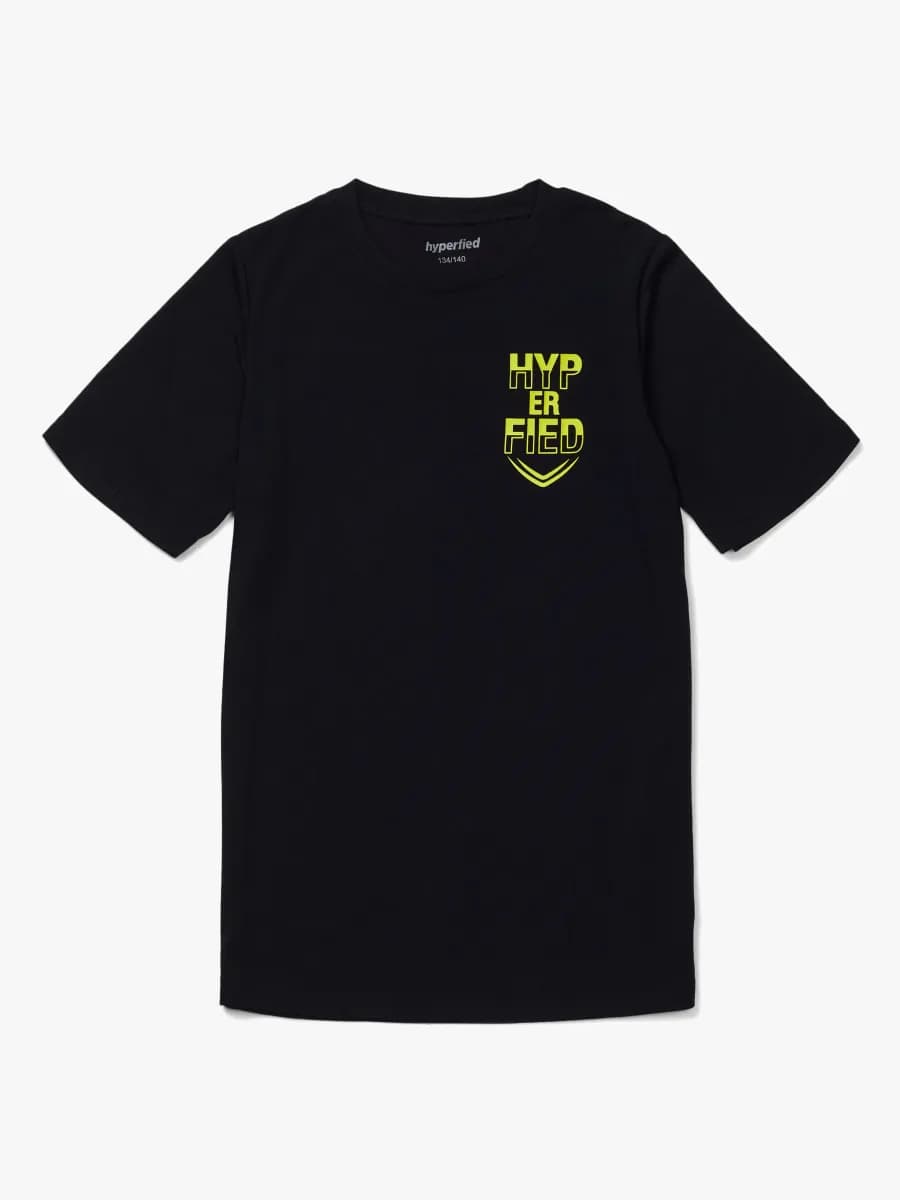 Hyperfied Neo Logo T-Shirt, Anthracite 134-140