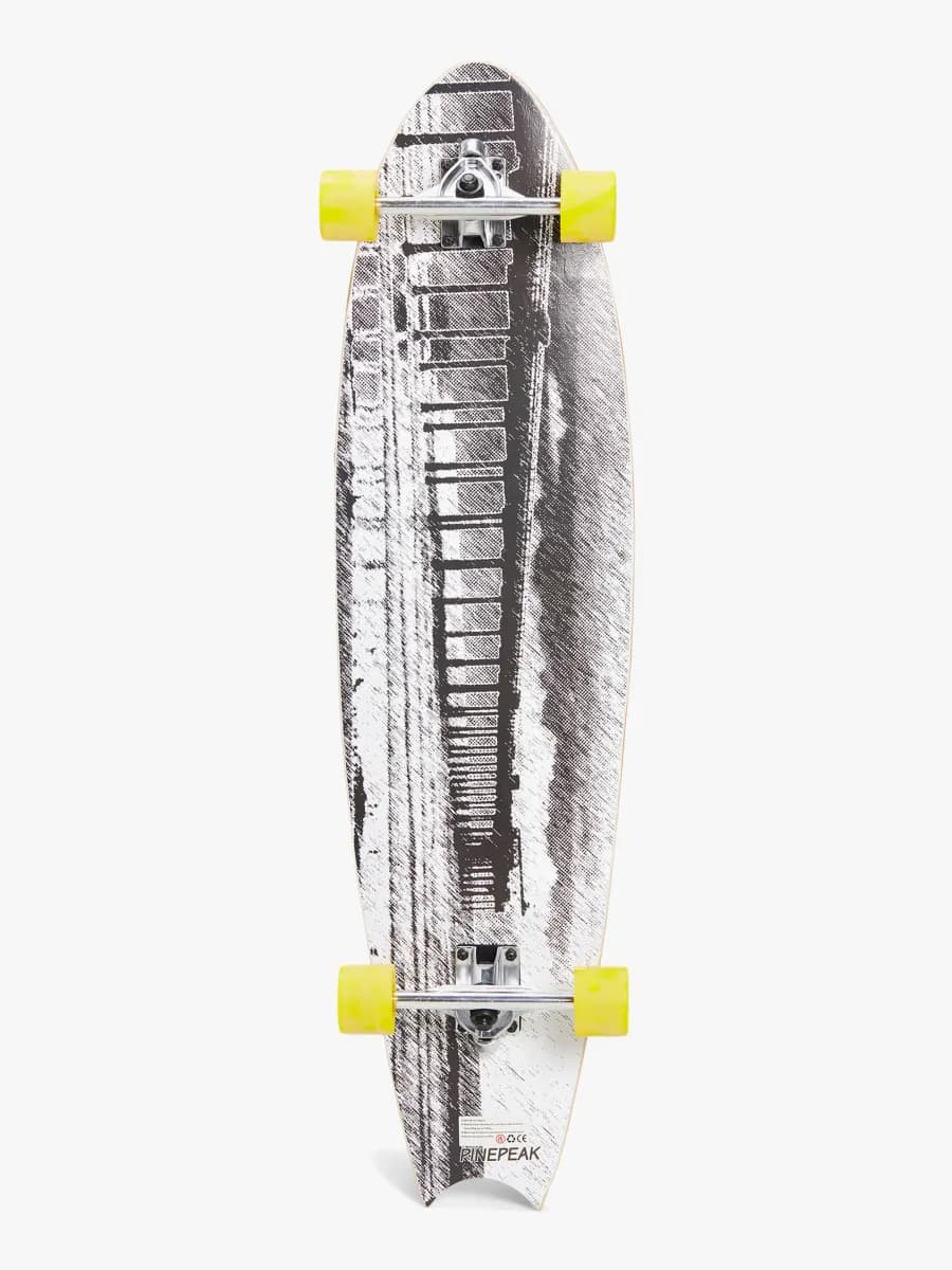 Impulse Longboard, Grå/Gul