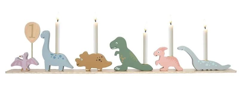 Jabadabado födelsedagståg ljusstake, dinosaurie