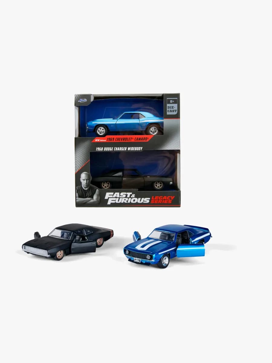 Jada Toys Fast &  Furious Bilar Dubbelpack Dodge Charger &  Chevrolet Camaro 1:32