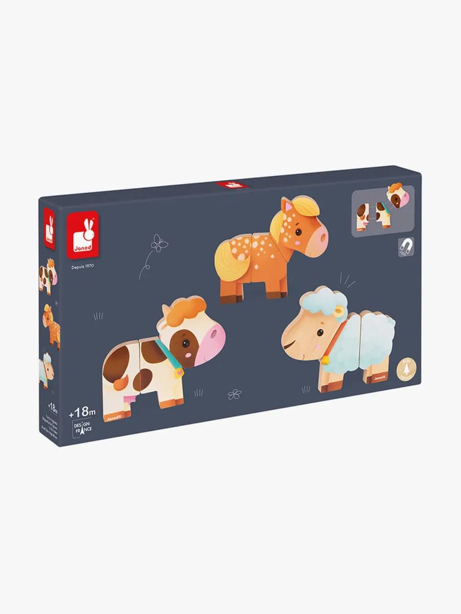 Janod Funny Magnets Farm Magnetset