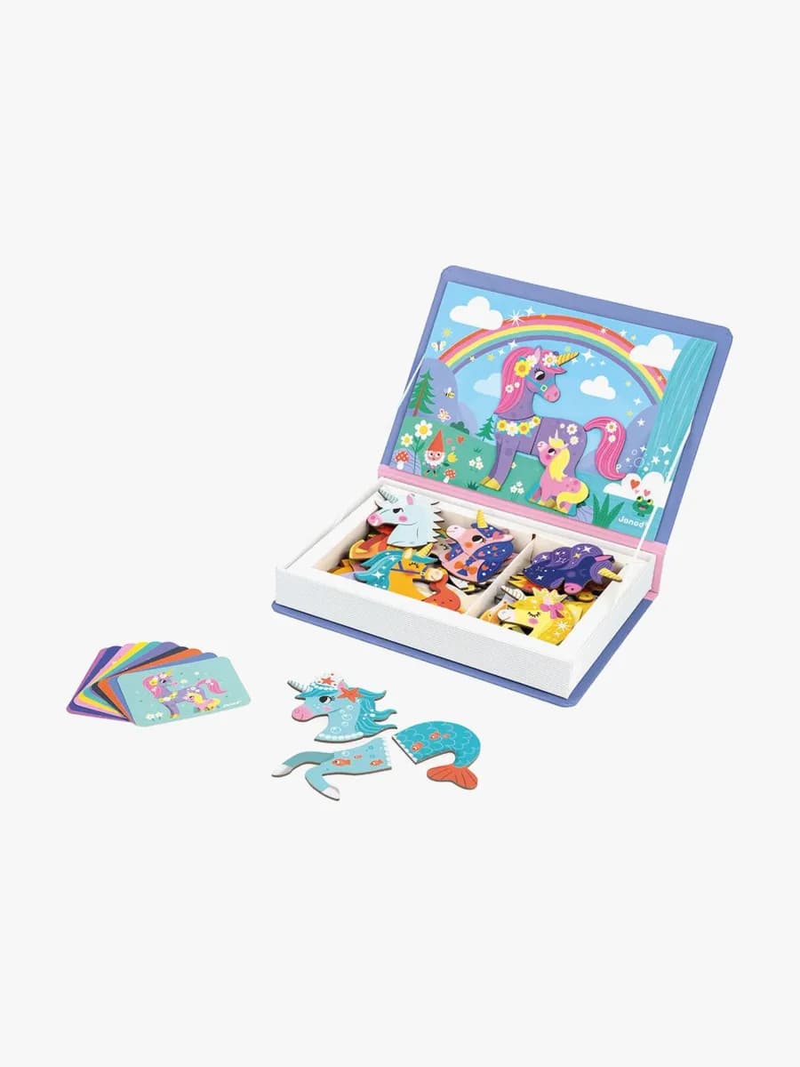 Janod Magneti'Book Enhörning Magnetset 44 st