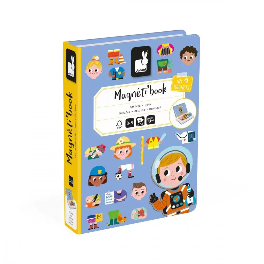 Janod Magneti'Book Jobb Magnetset 48 st