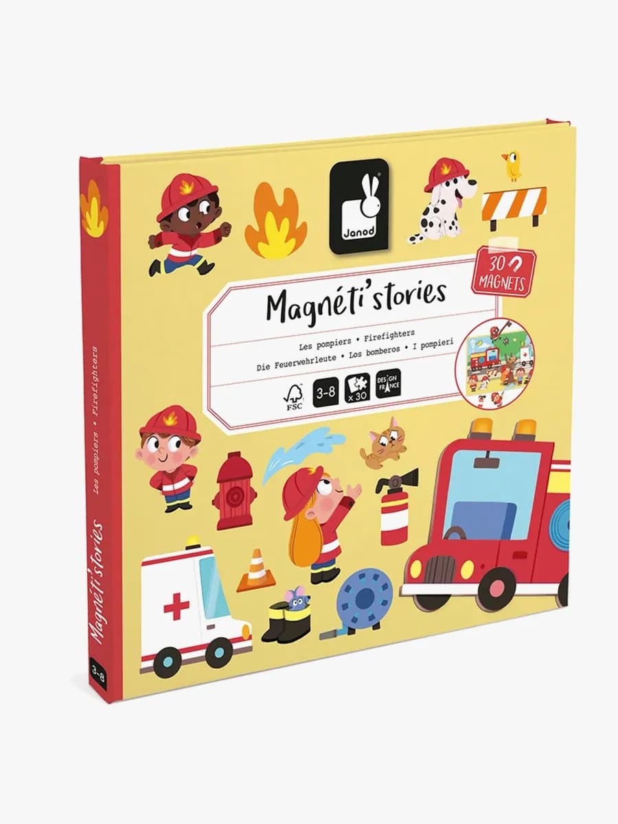 Janod Magneti'Stories Magnetset Brandmän 30 st
