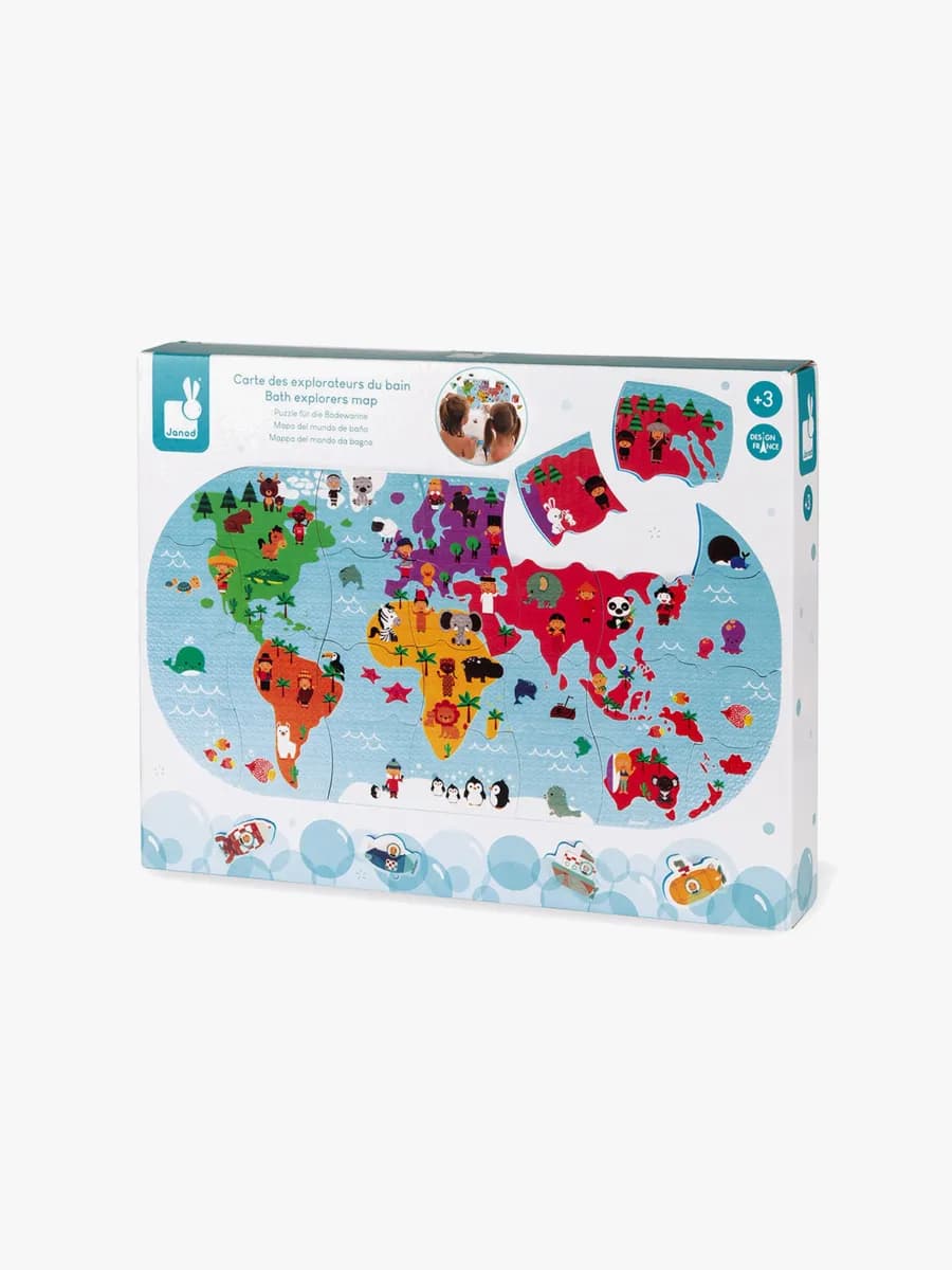 Janod Pussel Badleksak Explorers Map