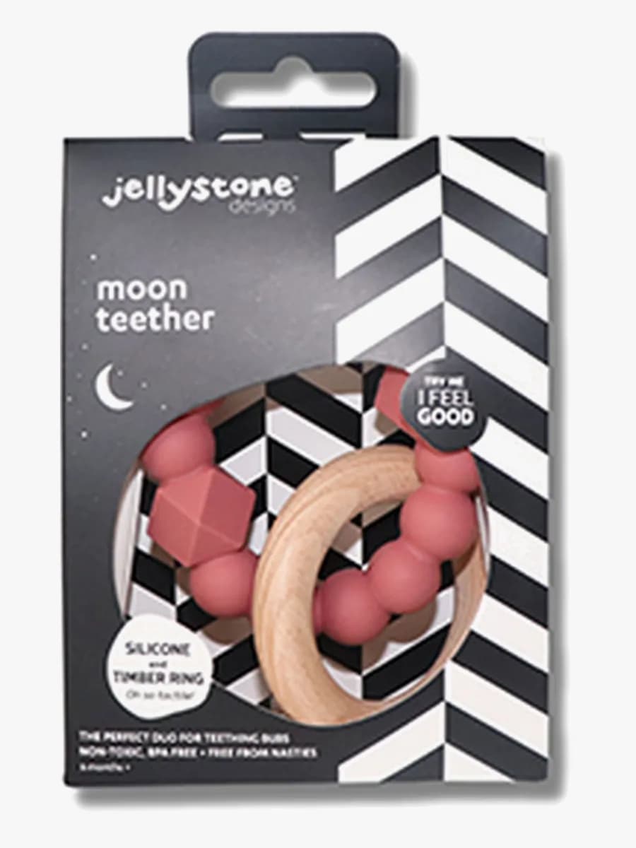Jellystone Designs Moon Bitring, Dusty Pink
