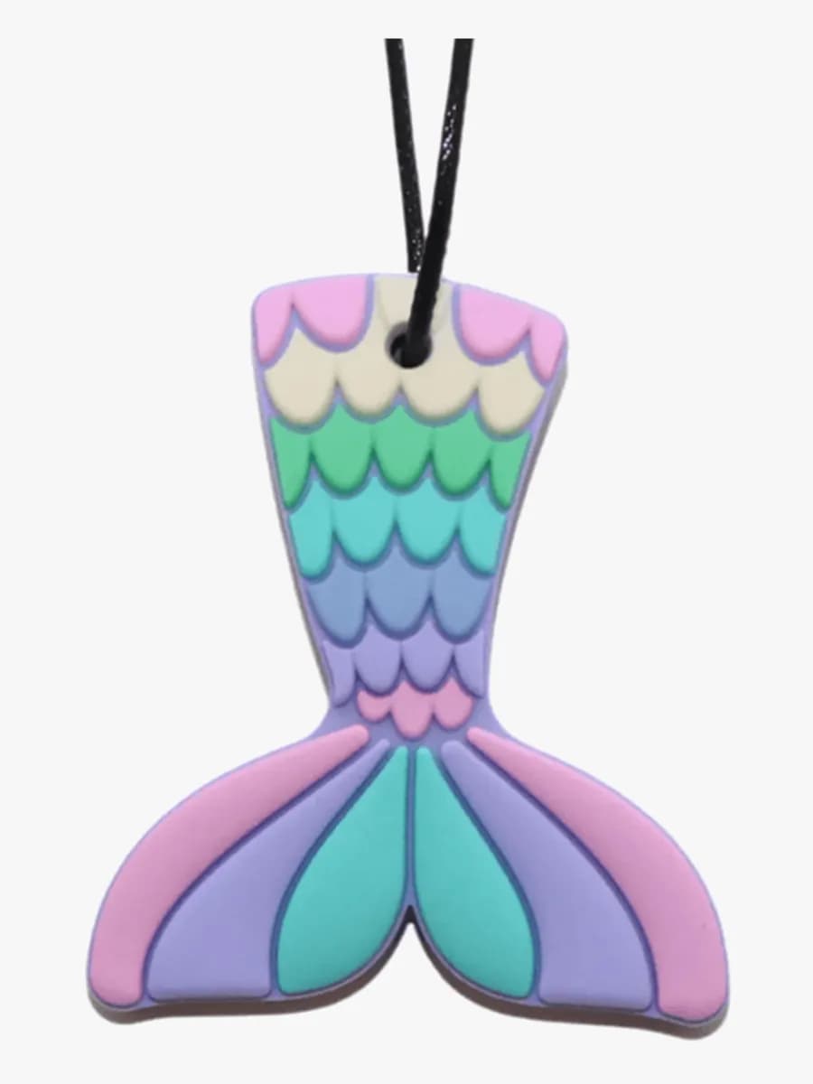 Jellystone Designs Tugghalsband Medium Sjöjungfru, Pastell