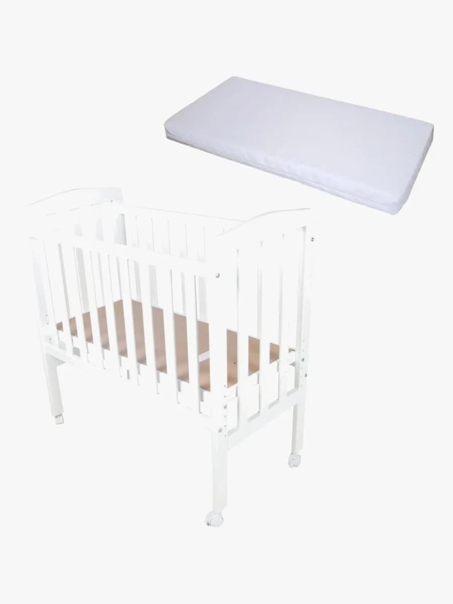 JLY ALICE Spjälsäng med BabyDan Madrass Comfort 40x84