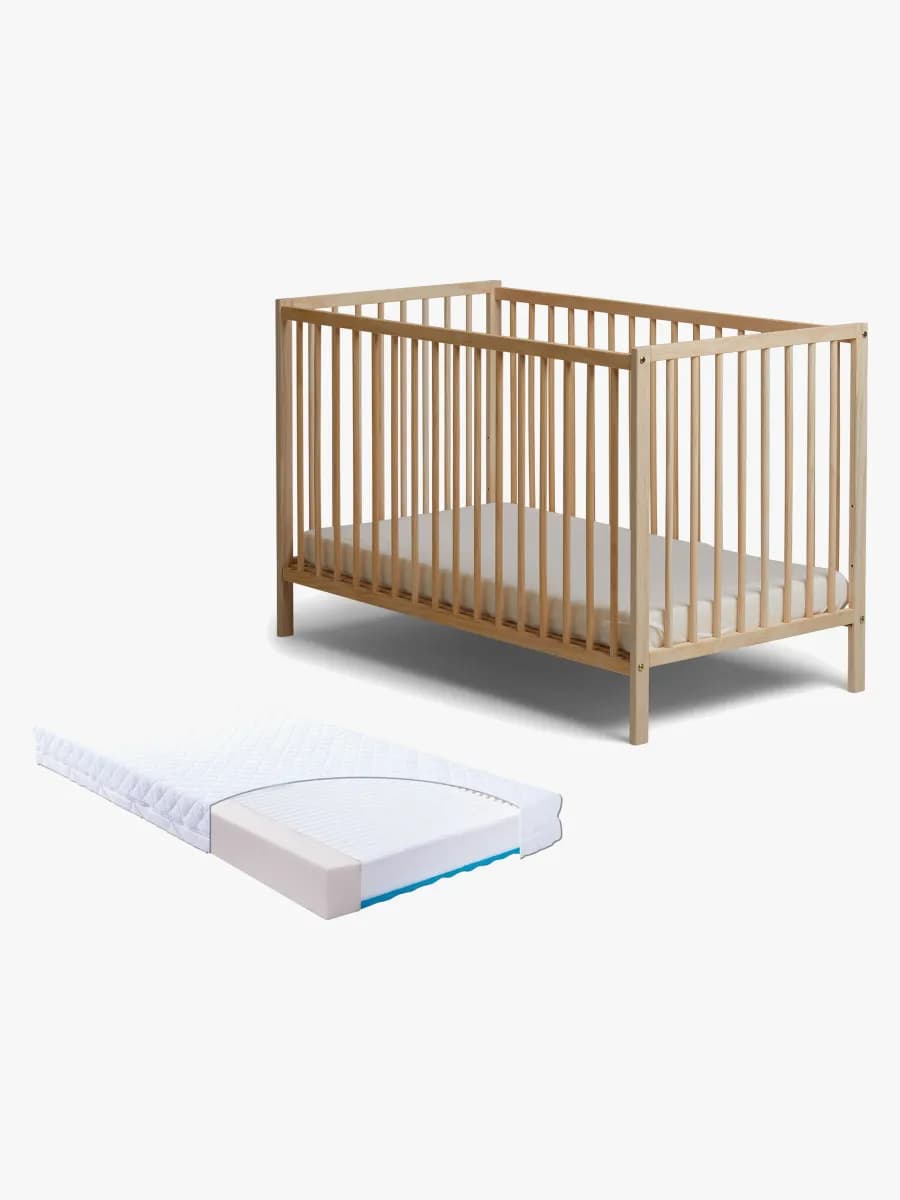 JLY SIGNE Dream Crib Med Madrass Carpathia 60x120, Wood