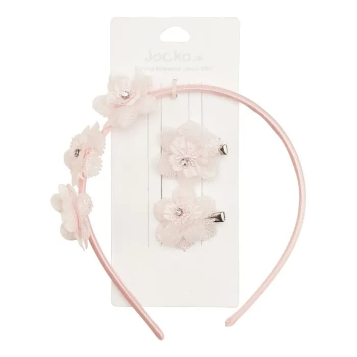 Jocko Diademset Flowers (Soft Pink)