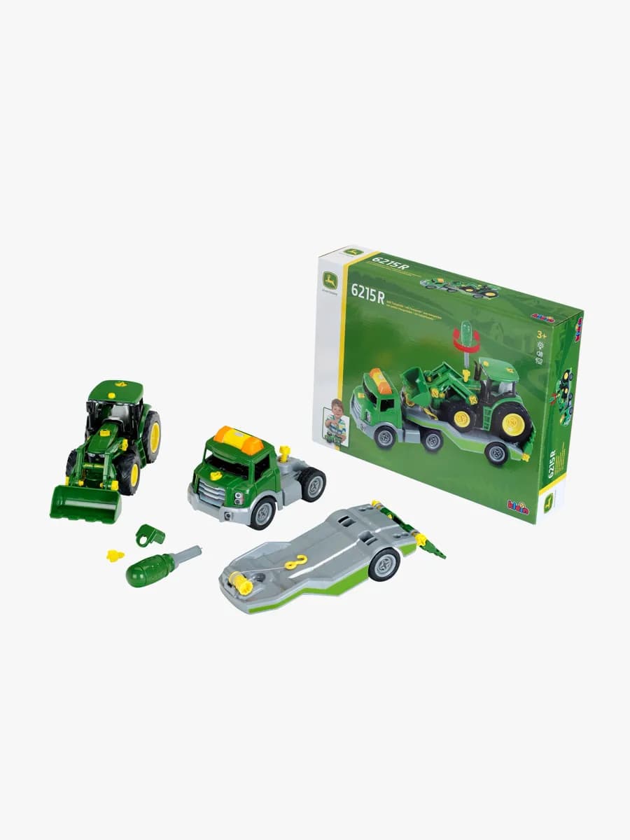 John Deere 6215R Traktor med Transportvagn 1:24