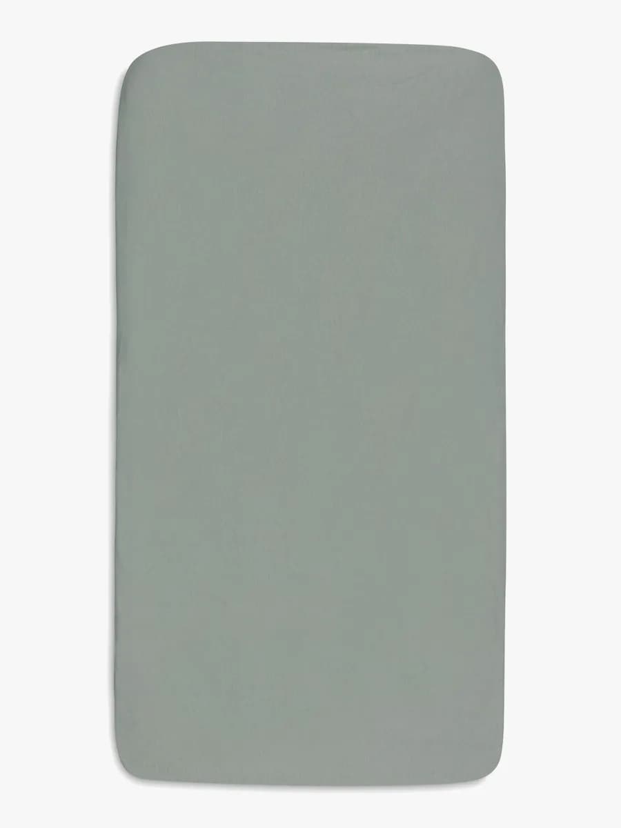 Jollein Dra-på-lakan 2-Pack 60x120, Sea Green/Ivory