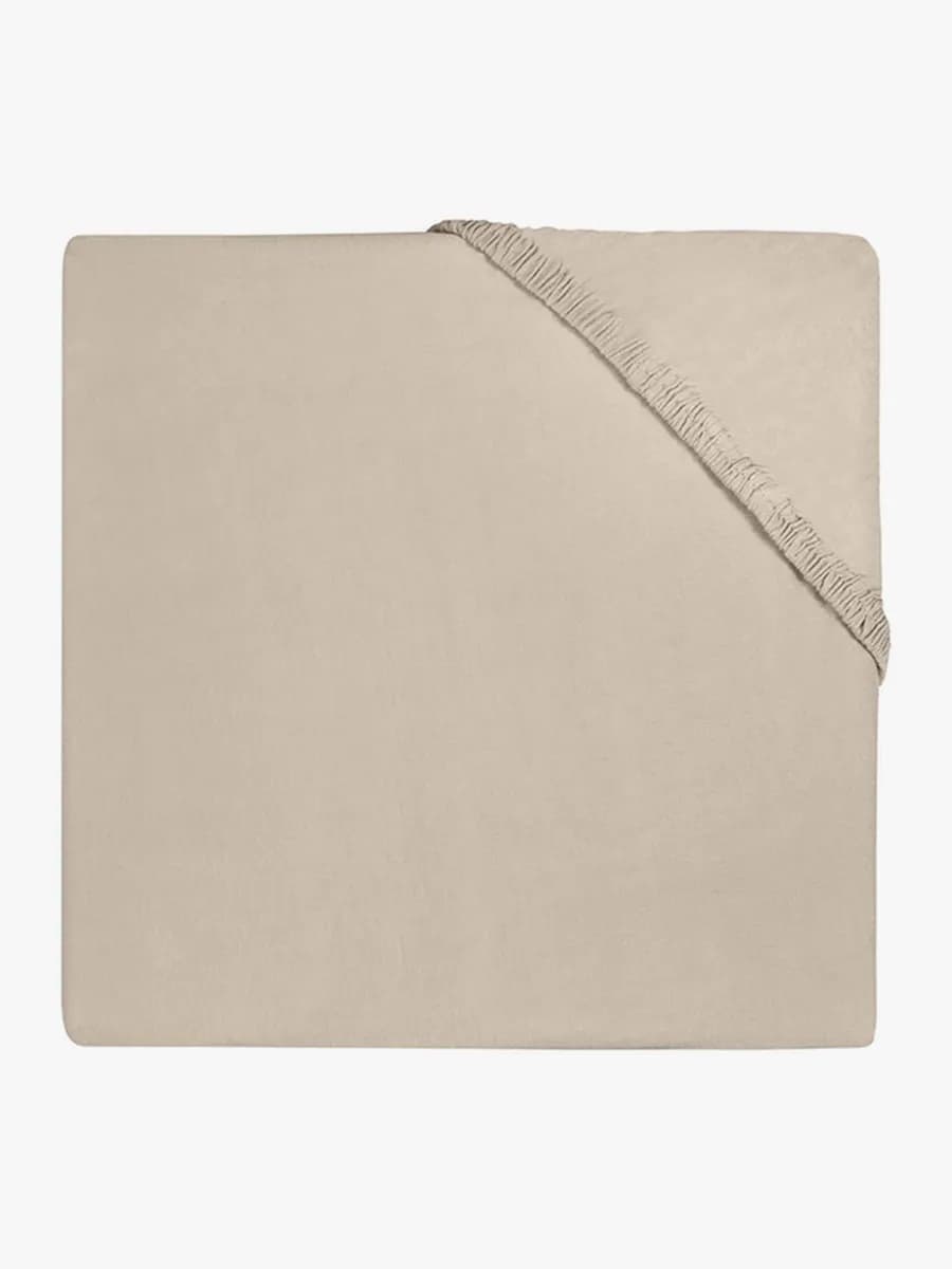 Jollein Dra-på-lakan Bomullsjersey 60x120cm, Nougat