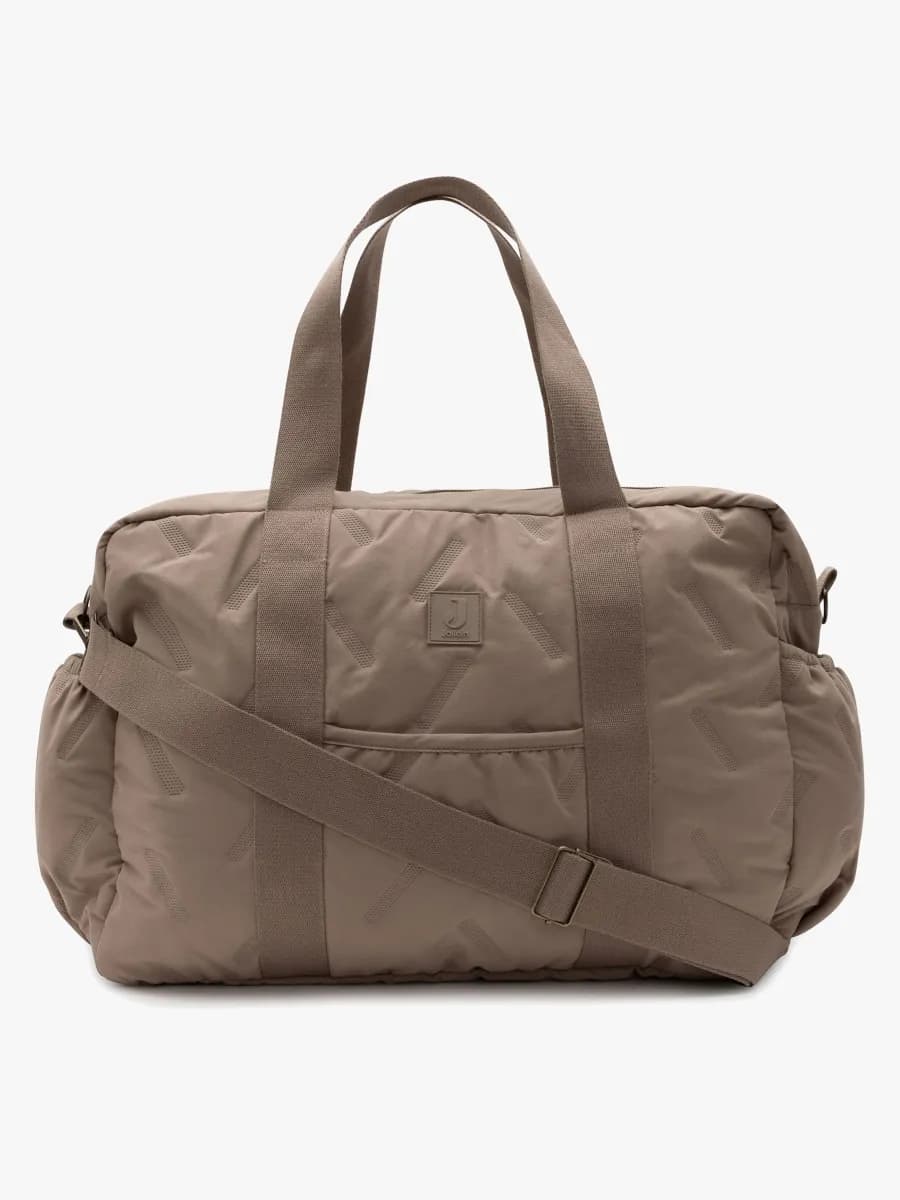 Jollein Embossed Lily Skötväska, Milky Coffee