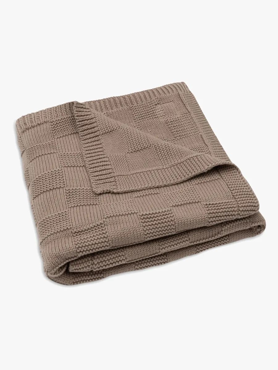 Jollein Filt 75x100 cm Box Knit, Milky Coffee