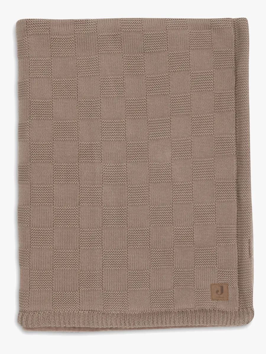 Jollein Filt 75x100 cm Box Knit/Velvet, Milky Coffee