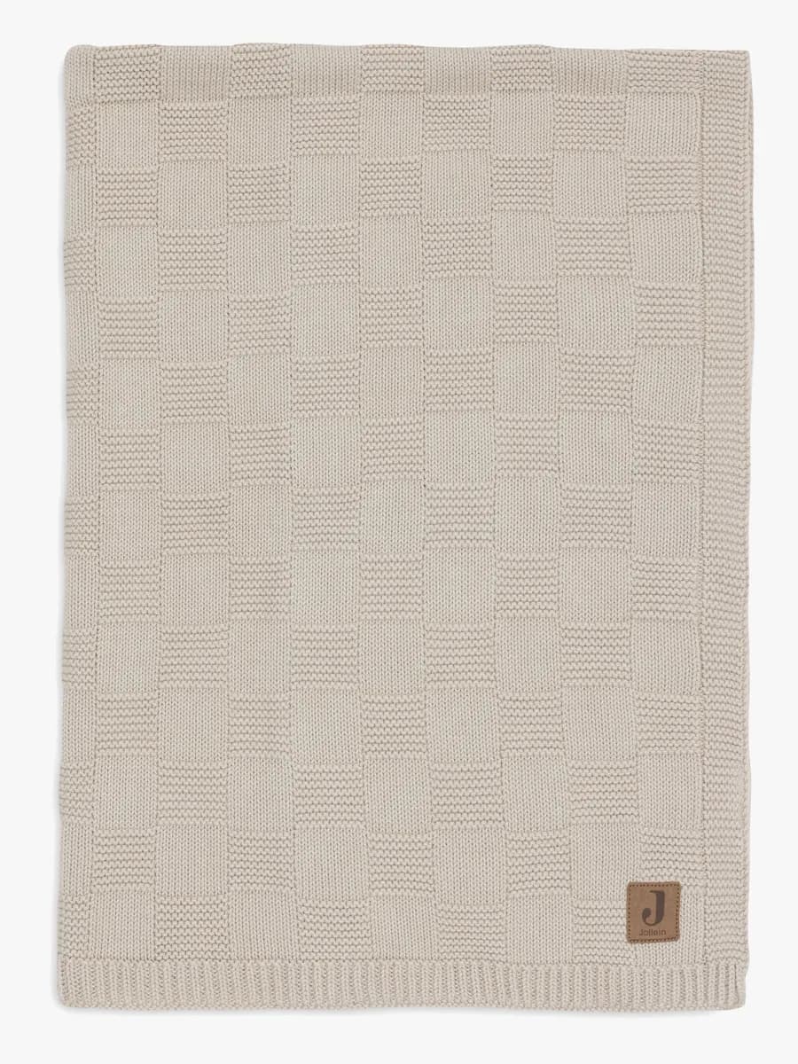 Jollein Filt 75x100 cm Box Knit, Warm Sand