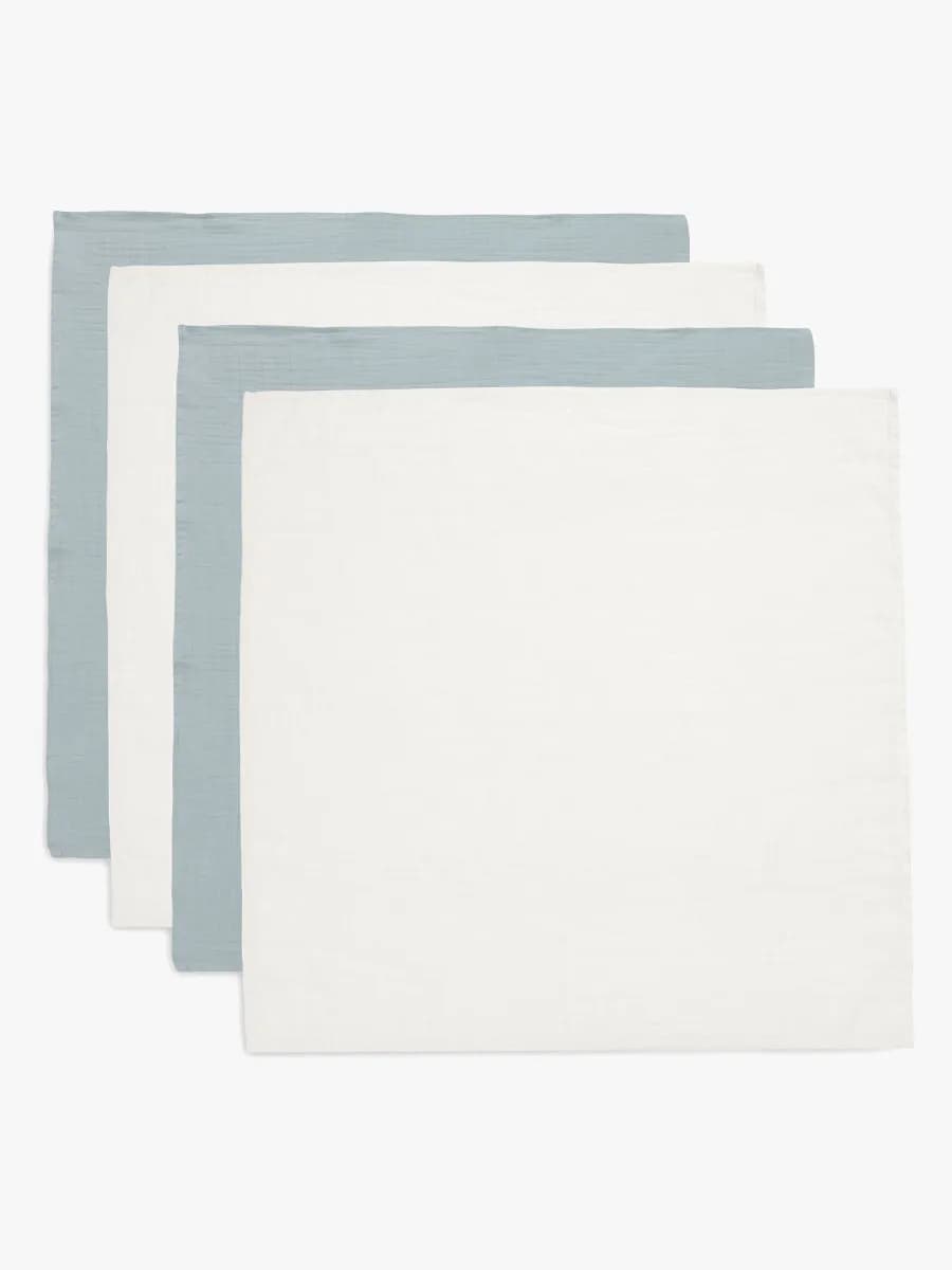 Jollein Muslinfilt 4-Pack, Sea Green/Ivory