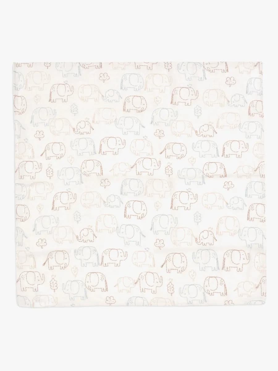 Jollein Muslinfilt 70x70 cm 3-Pack, Elephant Tales
