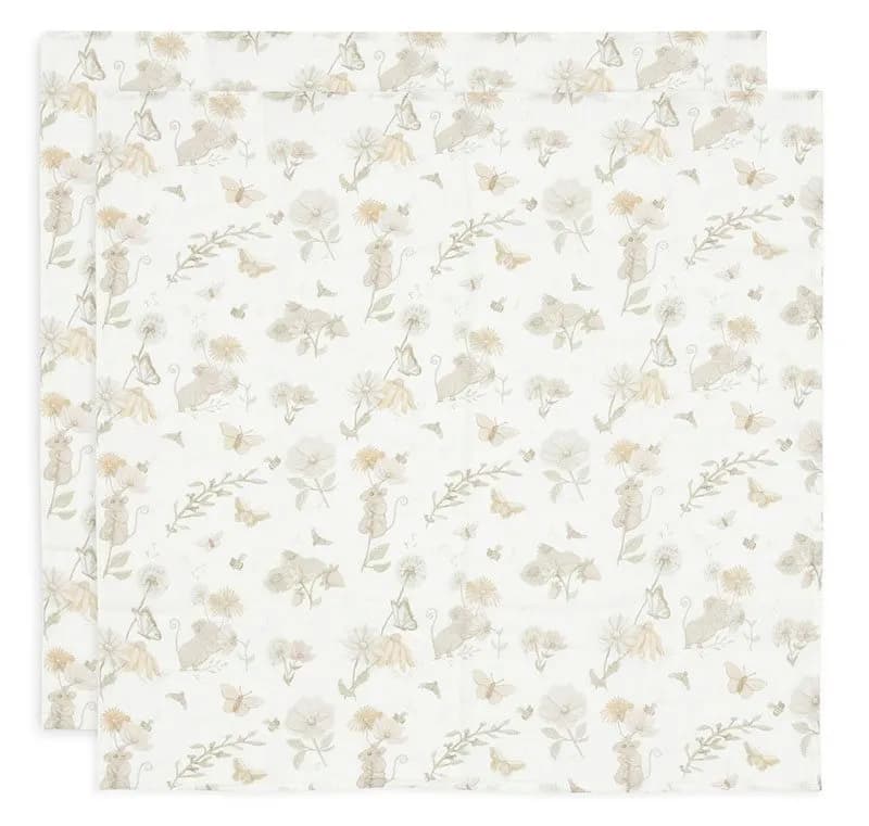 Jollein muslinfilt Dreamy Mouse 2-pack, 70x70 cm