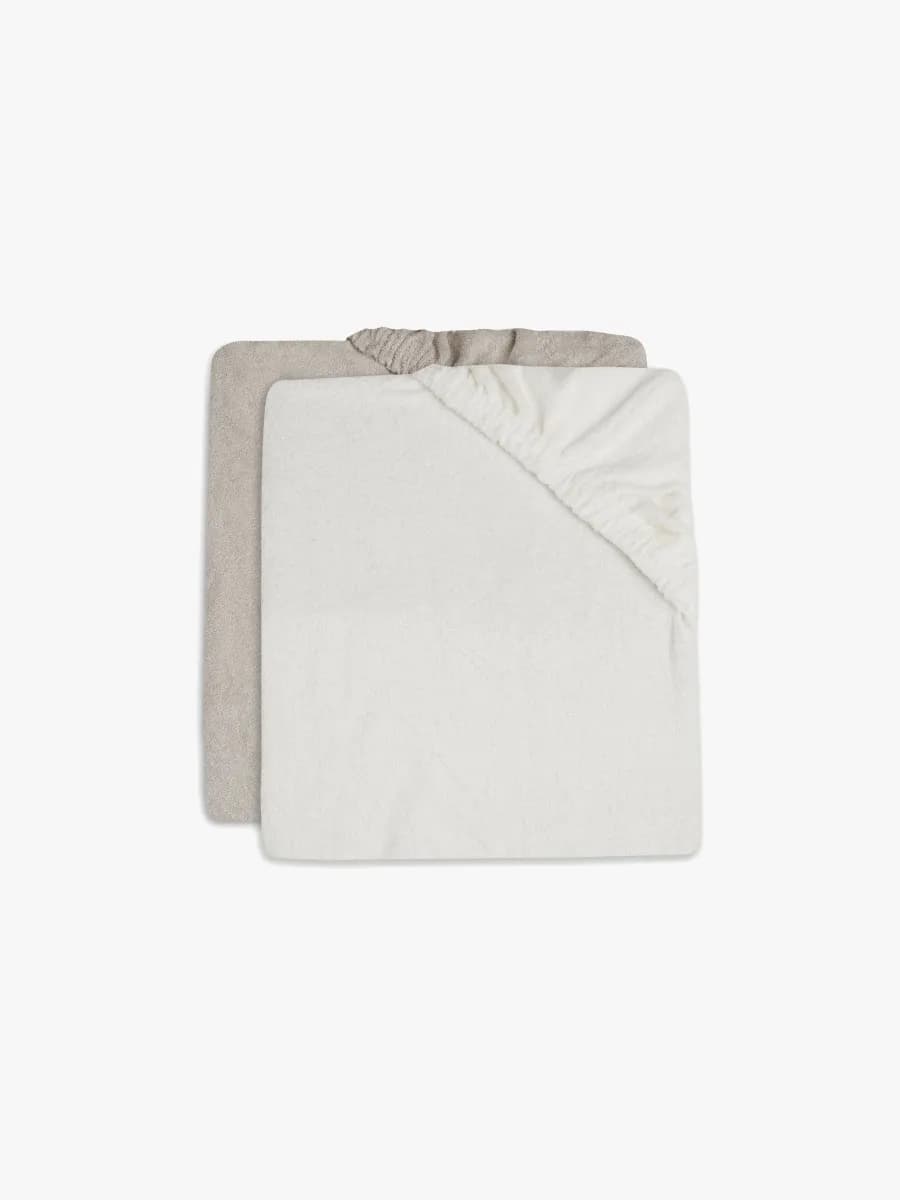 Jollein Skötbäddsöverdrag 50x70 Cm 2-Pack, Ivory/Nougat
