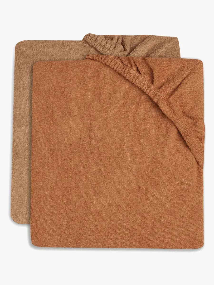 Jollein Skötbäddsöverdrag 50x70cm 2-Pack, Caramel/Biscuit