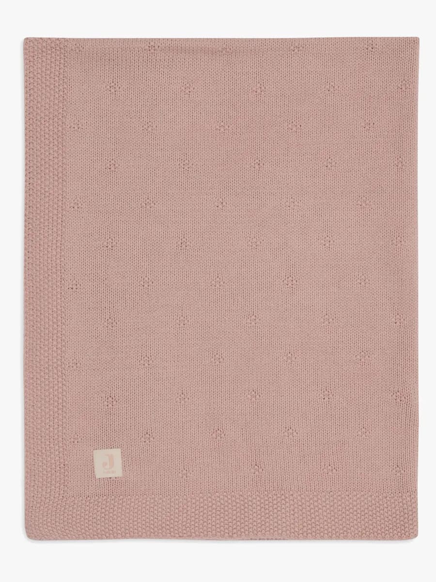 Jollein Stickad Filt Cozy, Wild Rose