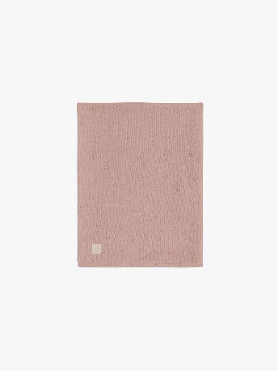 Jollein Stickad Filt, Wild Rose