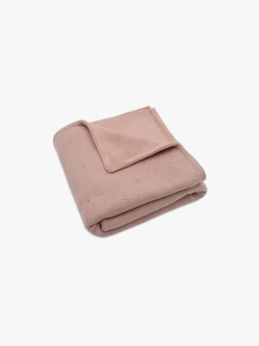 Jollein Stickad Filt, Wild Rose