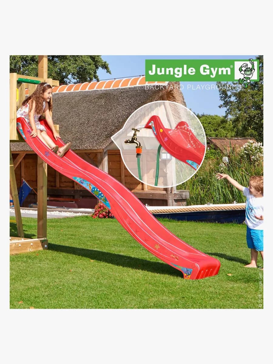 Jungle Gym Rutschkana 2,65 m, Röd