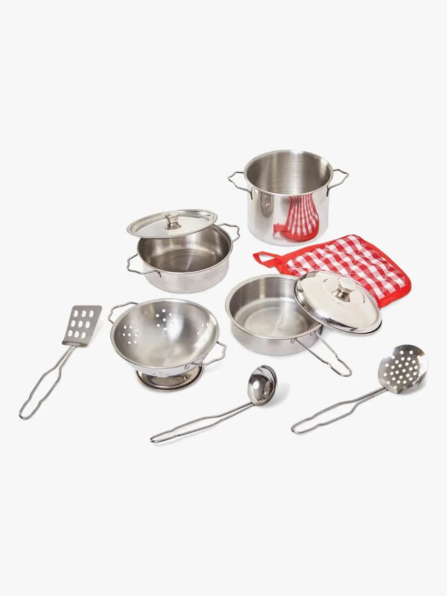 Junior Home Lekset Grytor &  Kastruller 10 Delar
