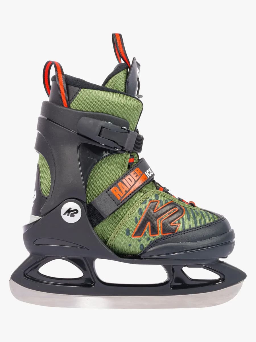 K2 Raider Ice Skridskor, Grön/Orange, S