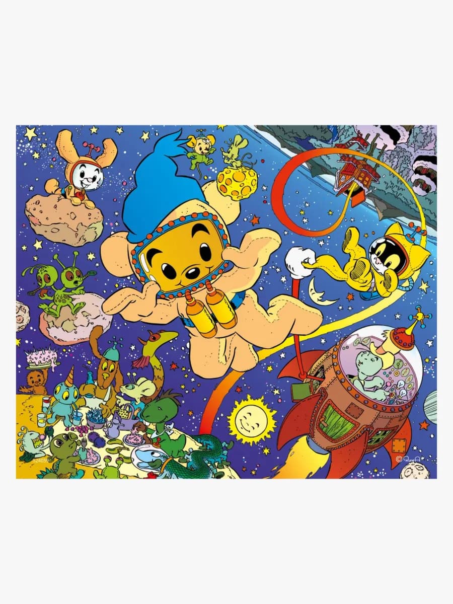 Kärnan Askpussel Bamse Rymdtema 40 Bitar