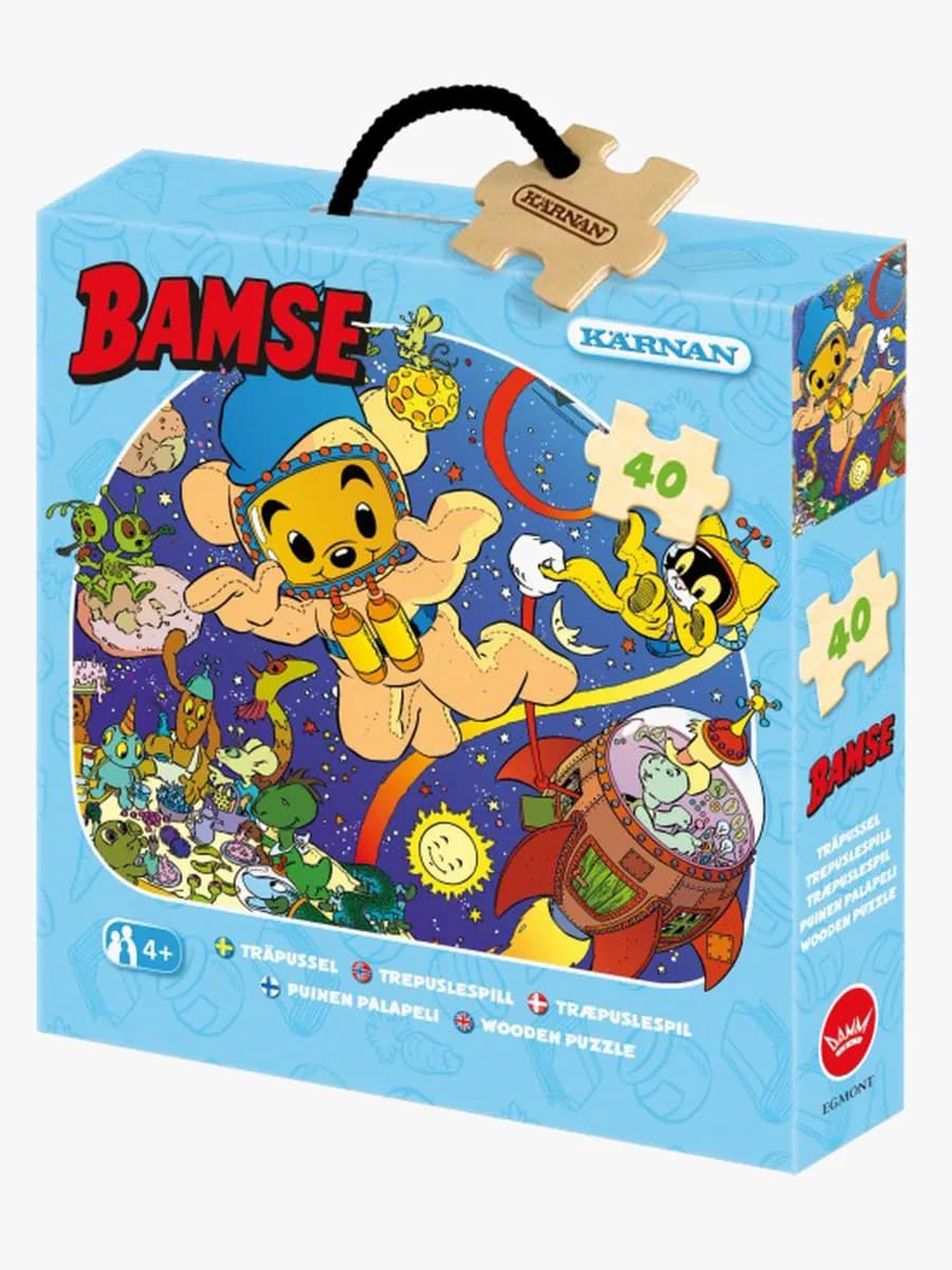 Kärnan Askpussel Bamse Rymdtema 40 Bitar