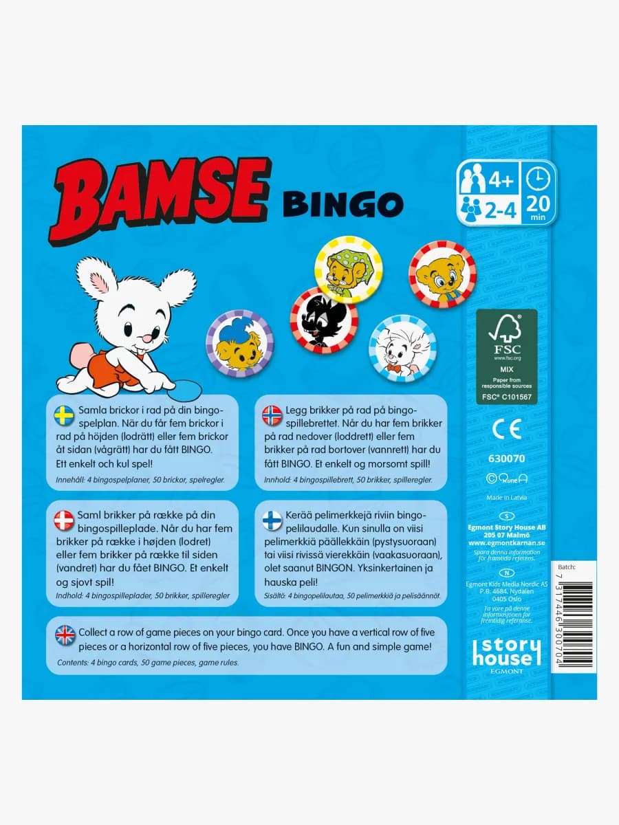 Kärnan Bamse Bingo