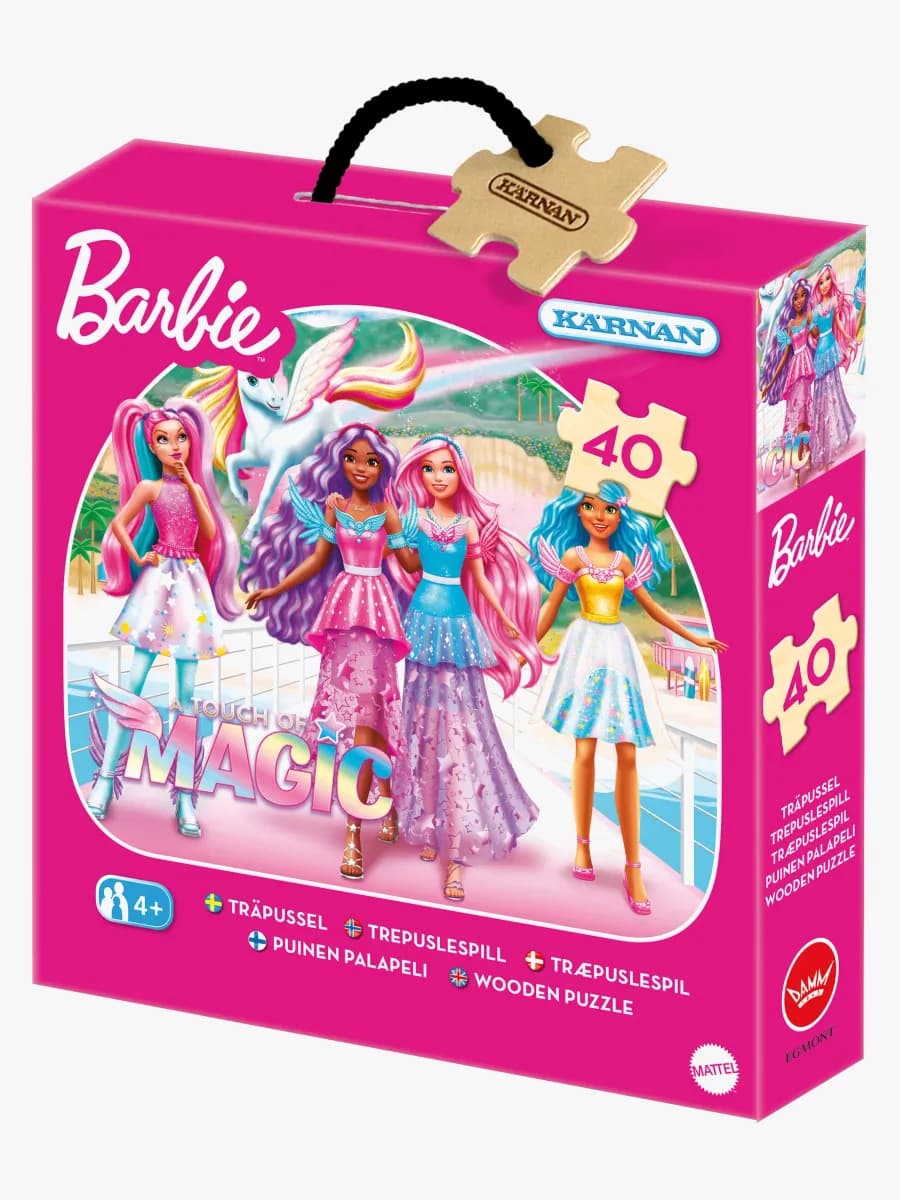 Kärnan Barbie Träpussel 40 Bitar