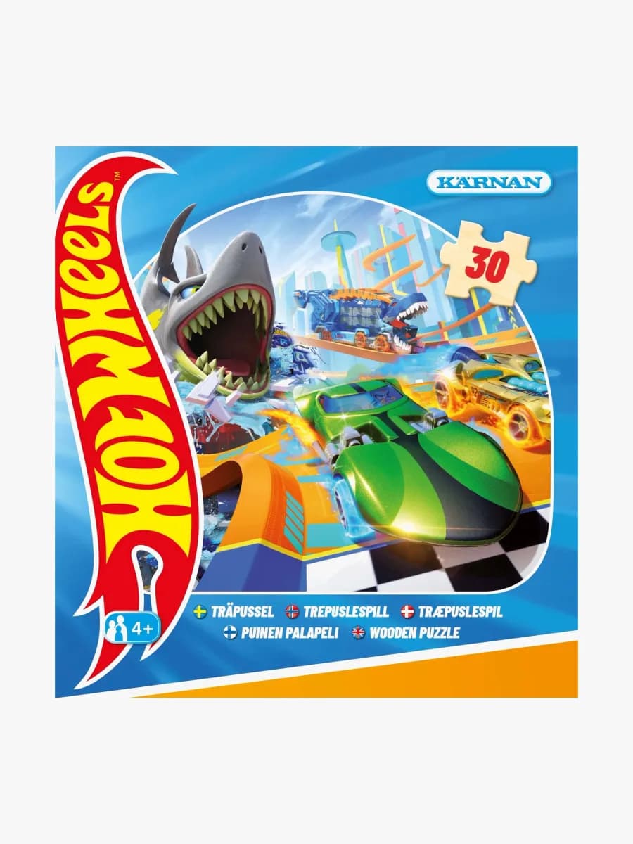 Kärnan Hot Wheels Träpussel 30 Bitar