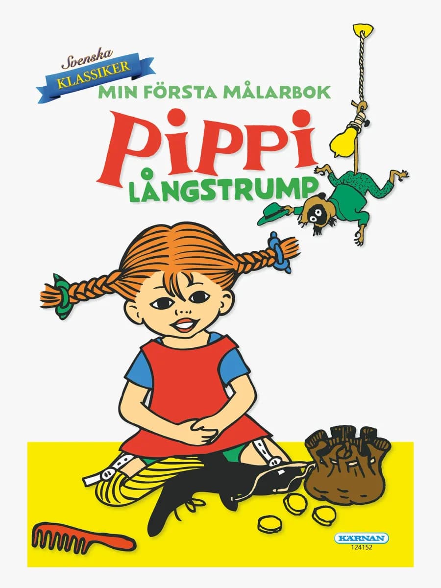 Kärnan Min första målarbok Pippi Långstrump