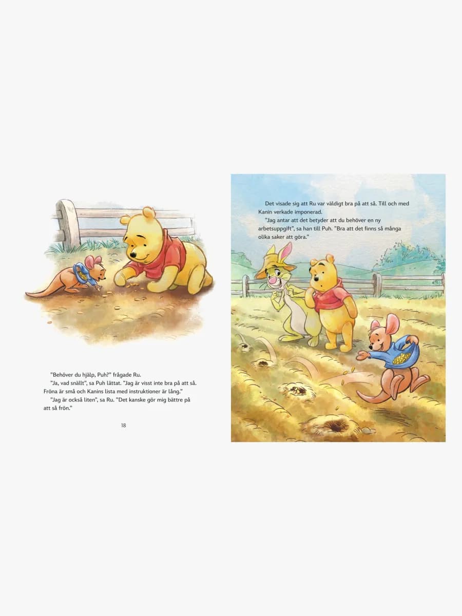 Kärnan Nalle Phu- En Dag I Trädgården Sagobok