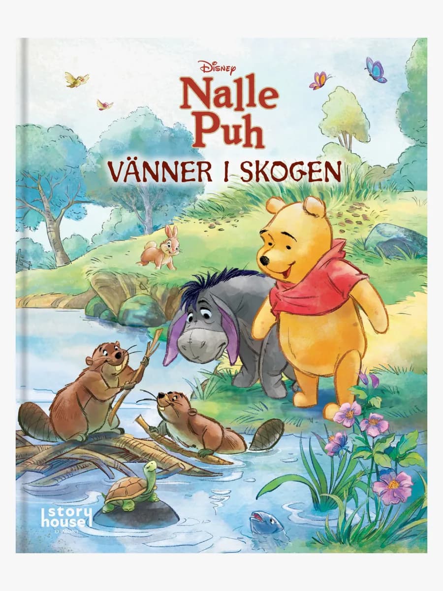 Kärnan Nalle Phu Vänner i skogen Bok