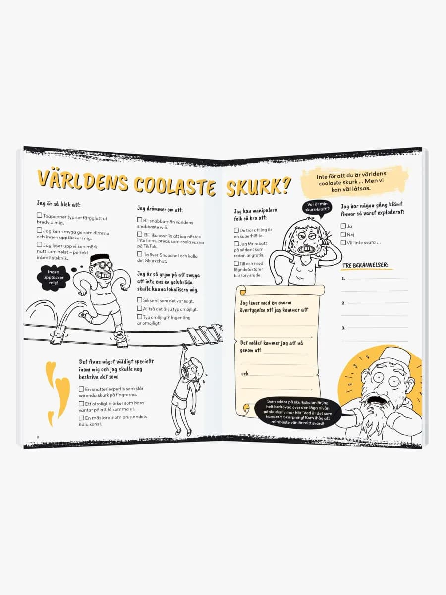 Kärnan Skurkarnas skurk- Skurkiga klurighete Pysselbok