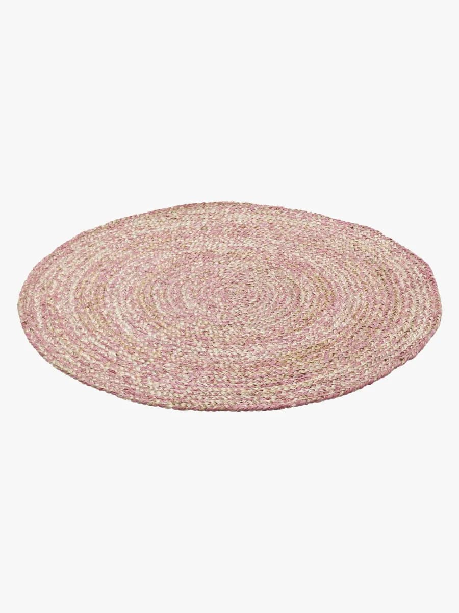 KidsDepot Jute Barnmatta 110, Pink, Barnrum
